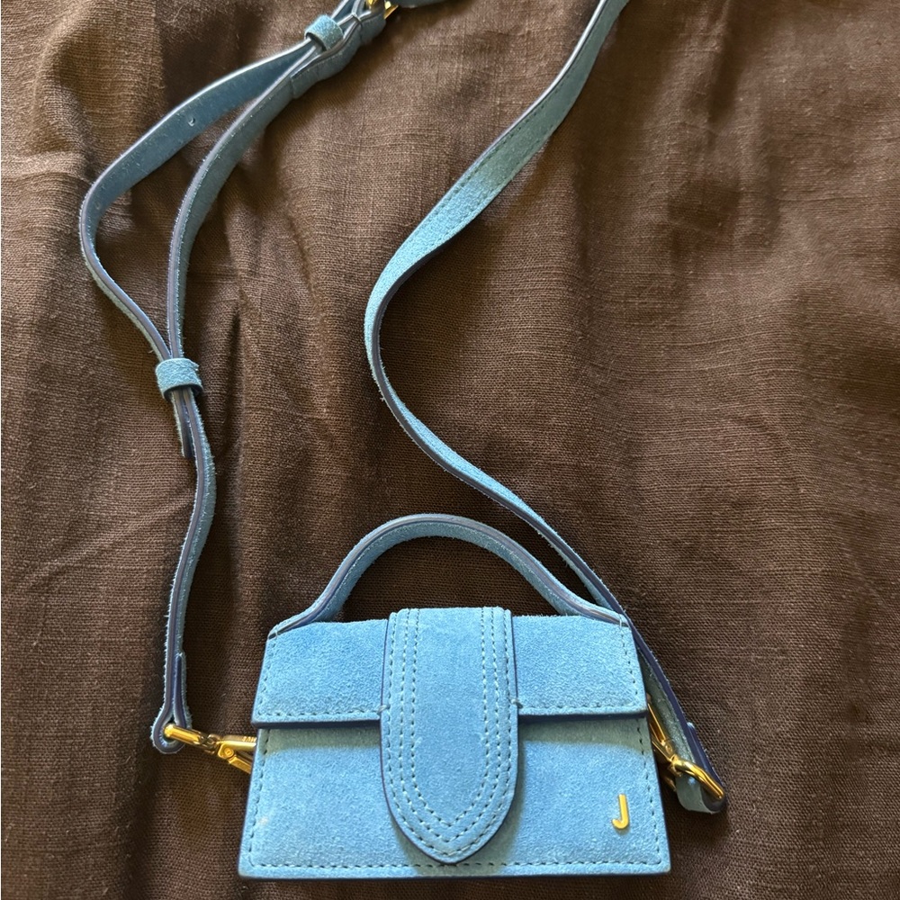 Blue Suede Mini Bag